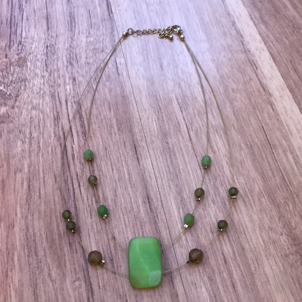 Green & Gold Fashion Necklace